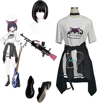 Amazon.co.jp: ブルーアーカイブ 杏山カズサ コスプレ衣装 バンド