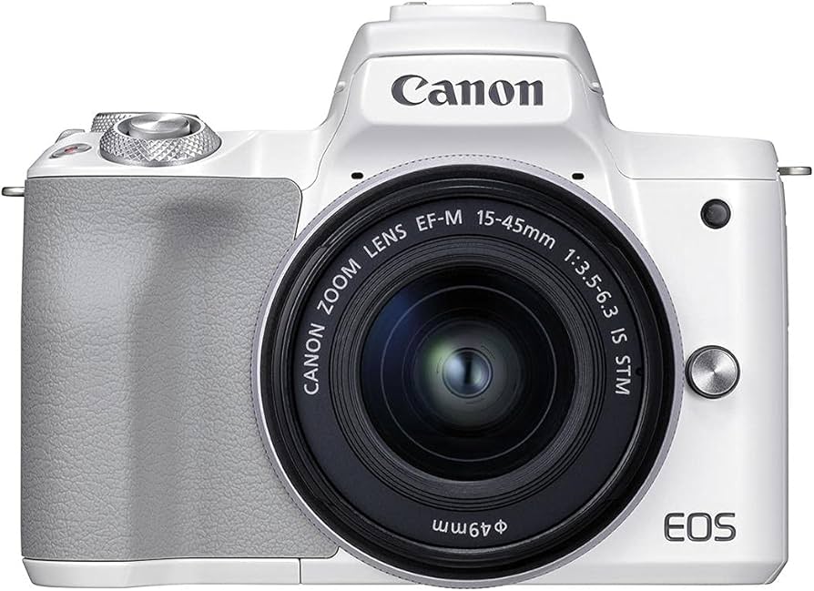 Amazon.com : Canon EOS M50 Mark II + EF-M 15-45mm is STM Kit White
