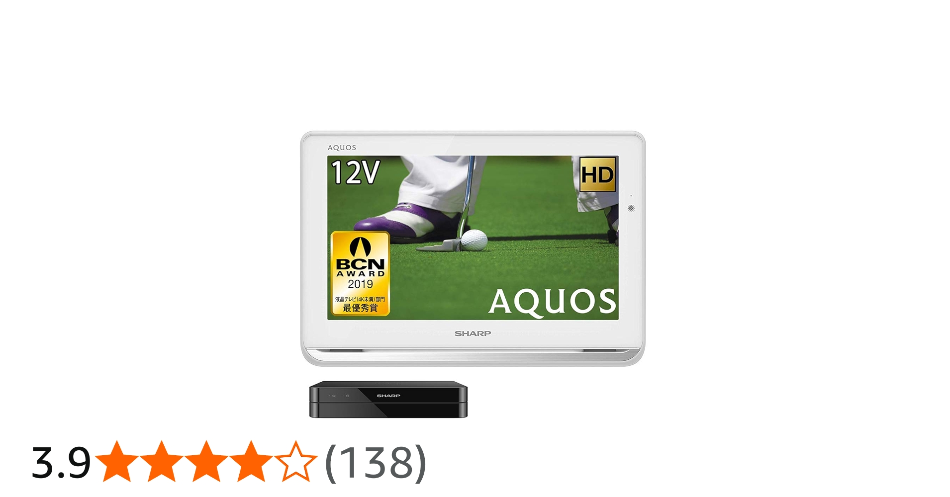 Amazon.co.jp: シャープ 12V型 液晶 テレビ AQUOS 2T-C12AP-W