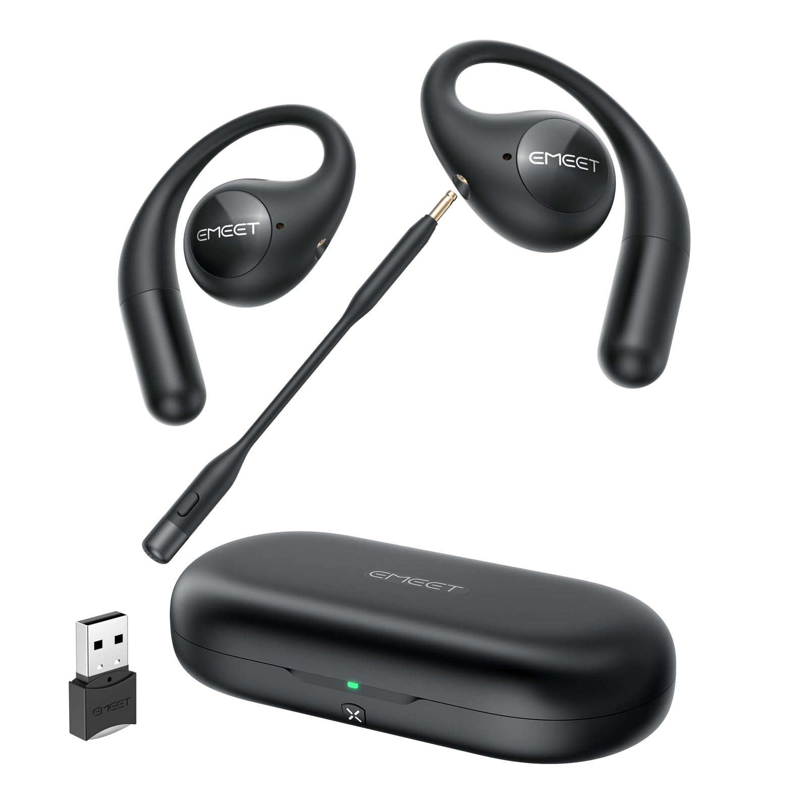 Amazon.com: EMEET AirFlow Open Ear Headphones with Mic, Bluetooth