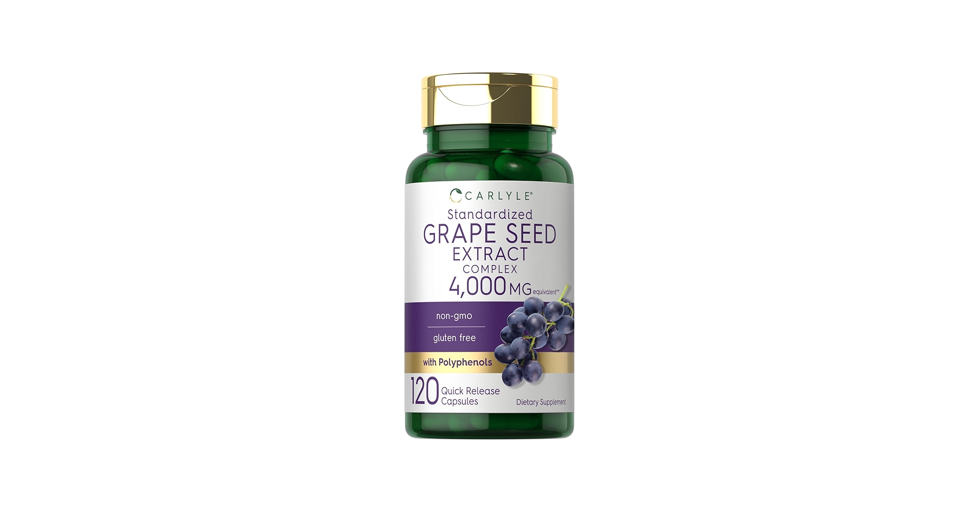 Amazon.com: Carlyle Grape Seed Extract | 120 Quick Release