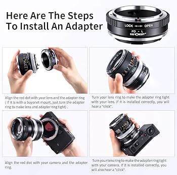 Amazon.com : K&F Concept Lens Mount Adapter FD-L Manual Focus