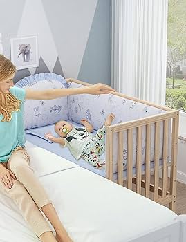 Amazon.co.jp: ベビーベッド 木製 新生児 添い寝ベッド 赤ちゃん