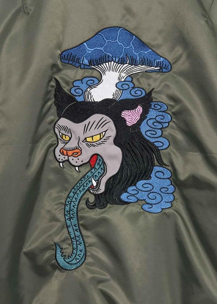 Amazon.co.jp: グラニフ Lサイズ 石黒亜矢子 猫舌茸 MA 1 ジャケット