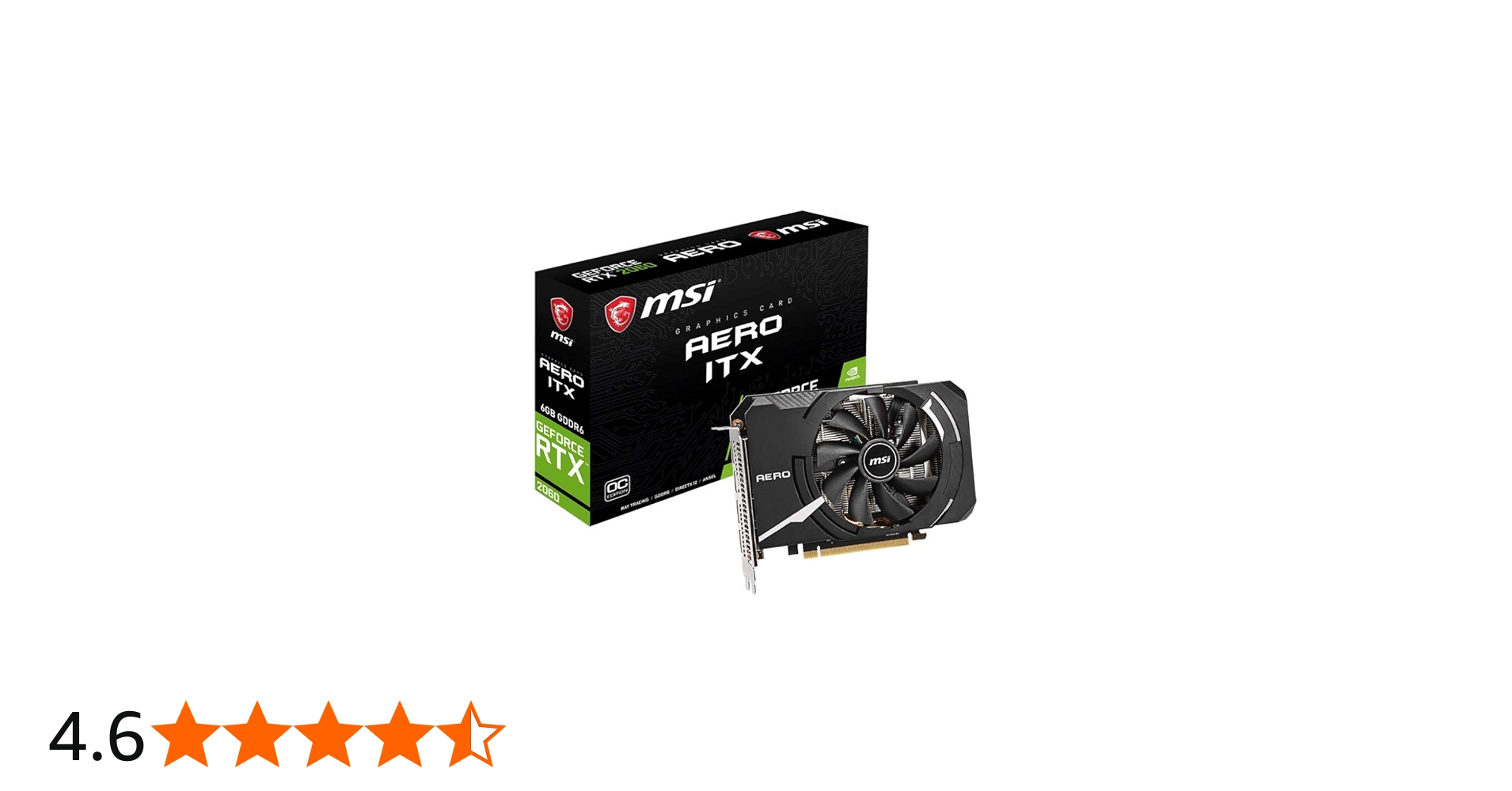 Amazon | MSI GeForce RTX 2060 AERO ITX 6G OC グラフィックスカード