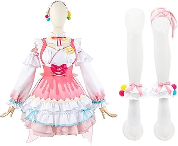 Amazon.co.jp: [HAOJEE]櫻巫女コスプレ衣装 さくらみこ 正月衣装