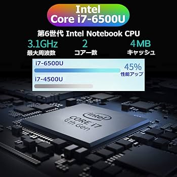 Amazon.co.jp: 第6世代 Intel Core i7-6500U 3.1GHz（最大周波数） 4MB