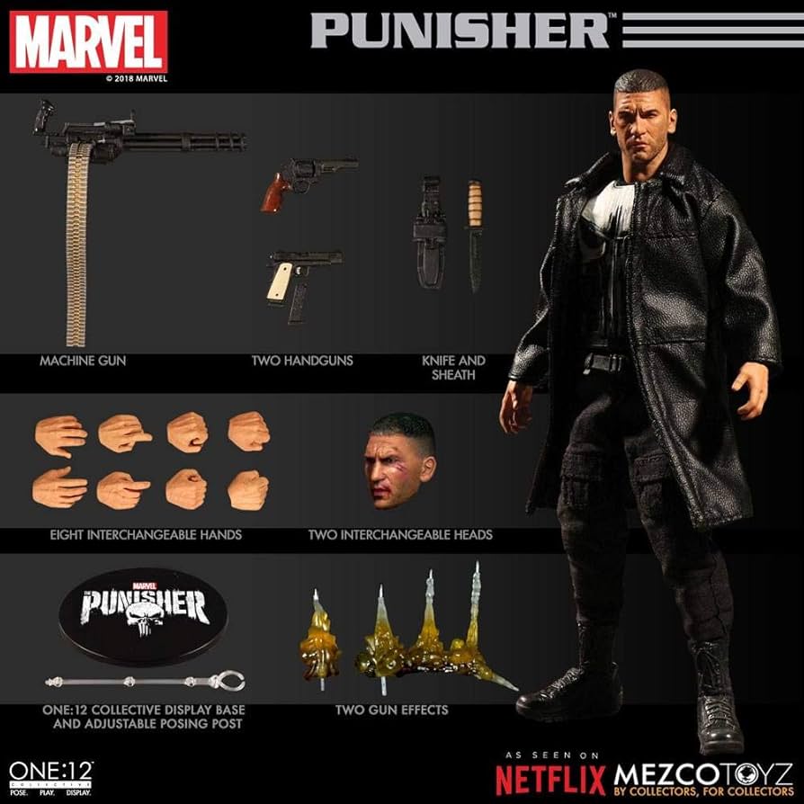 Amazon.co.jp: Mezco One : 12 Collective : Netflix Punisher Marvel