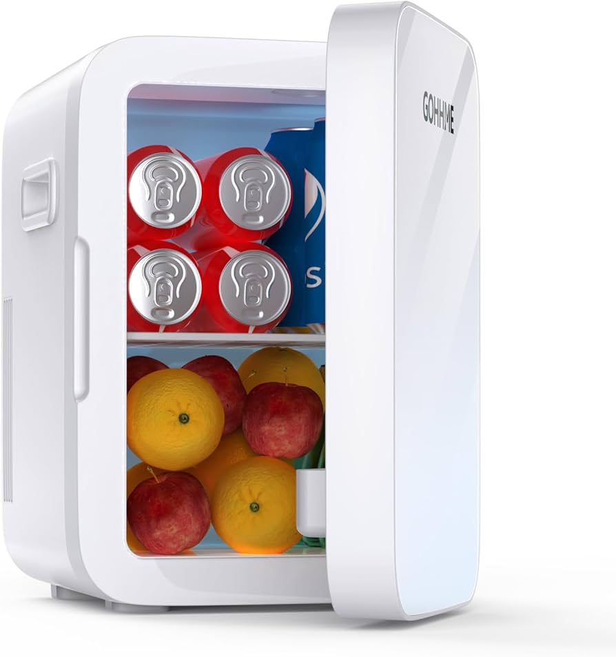 Amazon | GOHHME ミニ冷蔵庫 10L 0~65℃ 小型 冷温庫 ポータブル 保冷