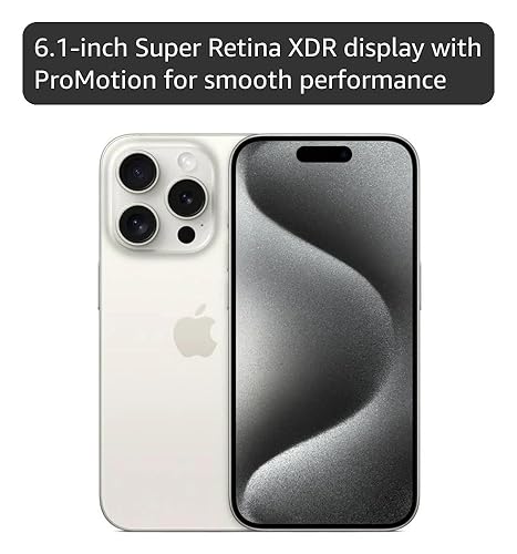 Amazon.com: Apple iPhone 15 Pro, 128GB, White Titanium - Unlocked
