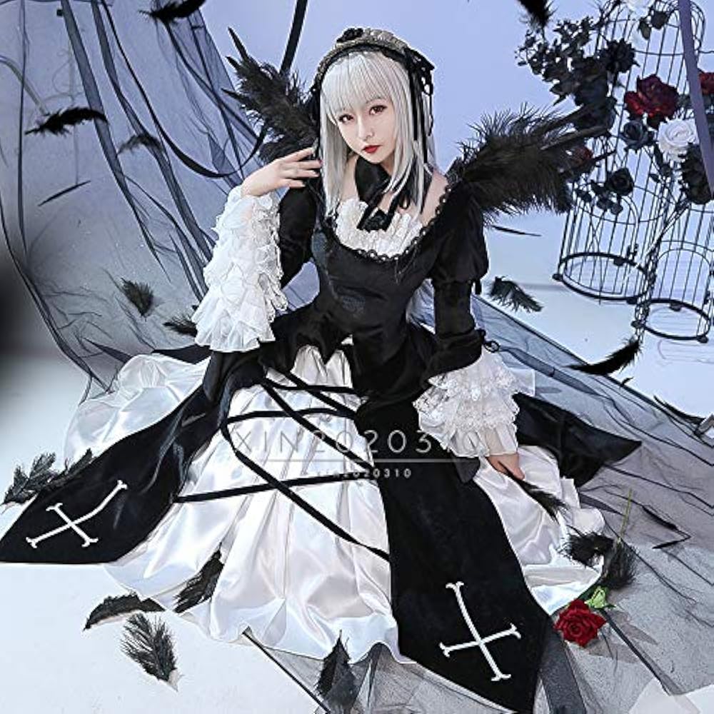 Amazon.co.jp: [XIN XIN] コスプレ衣装ローゼンメイデン 水銀燈 +羽翼