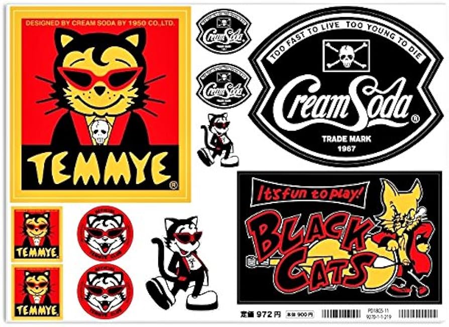 Amazon.co.jp: CREAM SODA TEMMYE ステッカーセット (ティミー