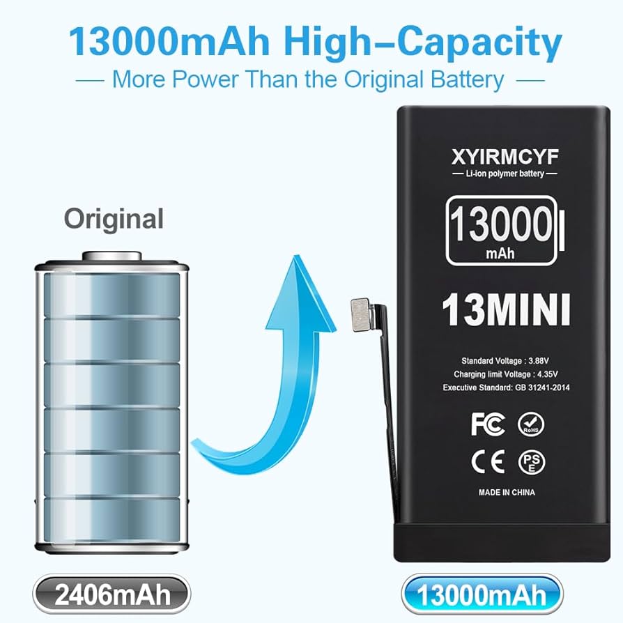 Amazon.com: XYIRMCYF 13000mAh Super Capacity Battery Compatible
