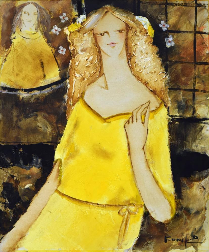 Amazon.co.jp: 松任谷 國子（国子）「春近し」油絵F8号□二科会評議員