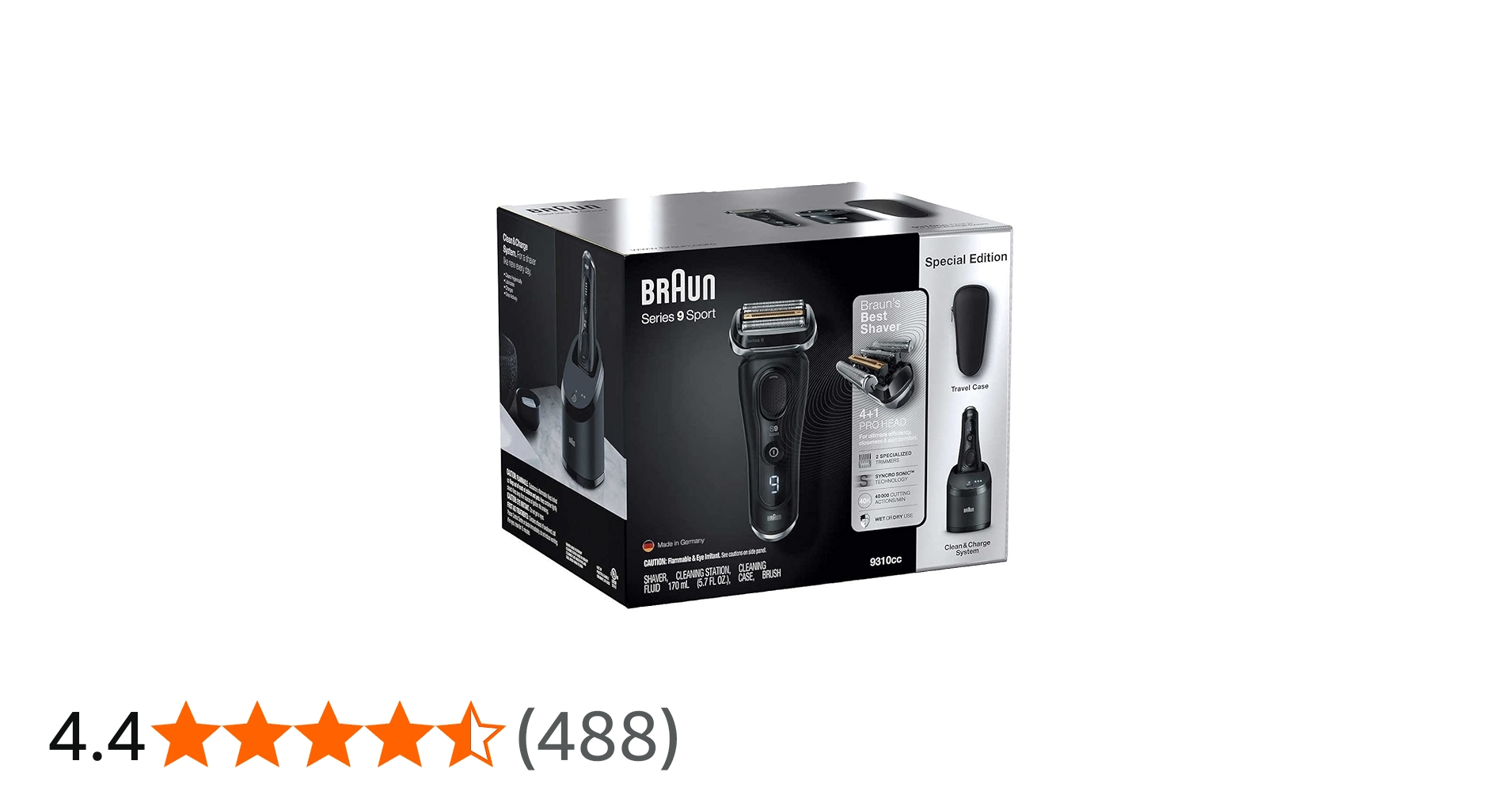 Amazon | Braun Series 9 スポーツシェーバー クリーン&チャージ