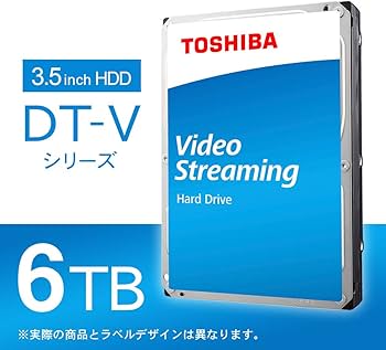 Amazon | 東芝 内蔵HDD 3.5インチ 6TB TV録画モデル DT02ABA600V-2YW