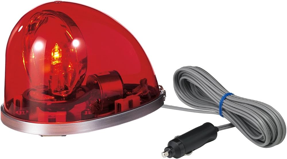 Amazon | パトライト 流線型回転灯 マグネット着脱式 DC24V 赤 HKFM