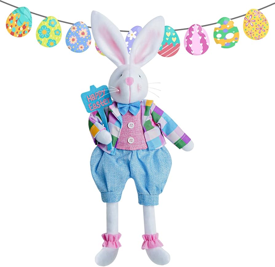 Amazon.co.jp: ぬいぐるみイースターバニー、ミスターミセスの愛らしい