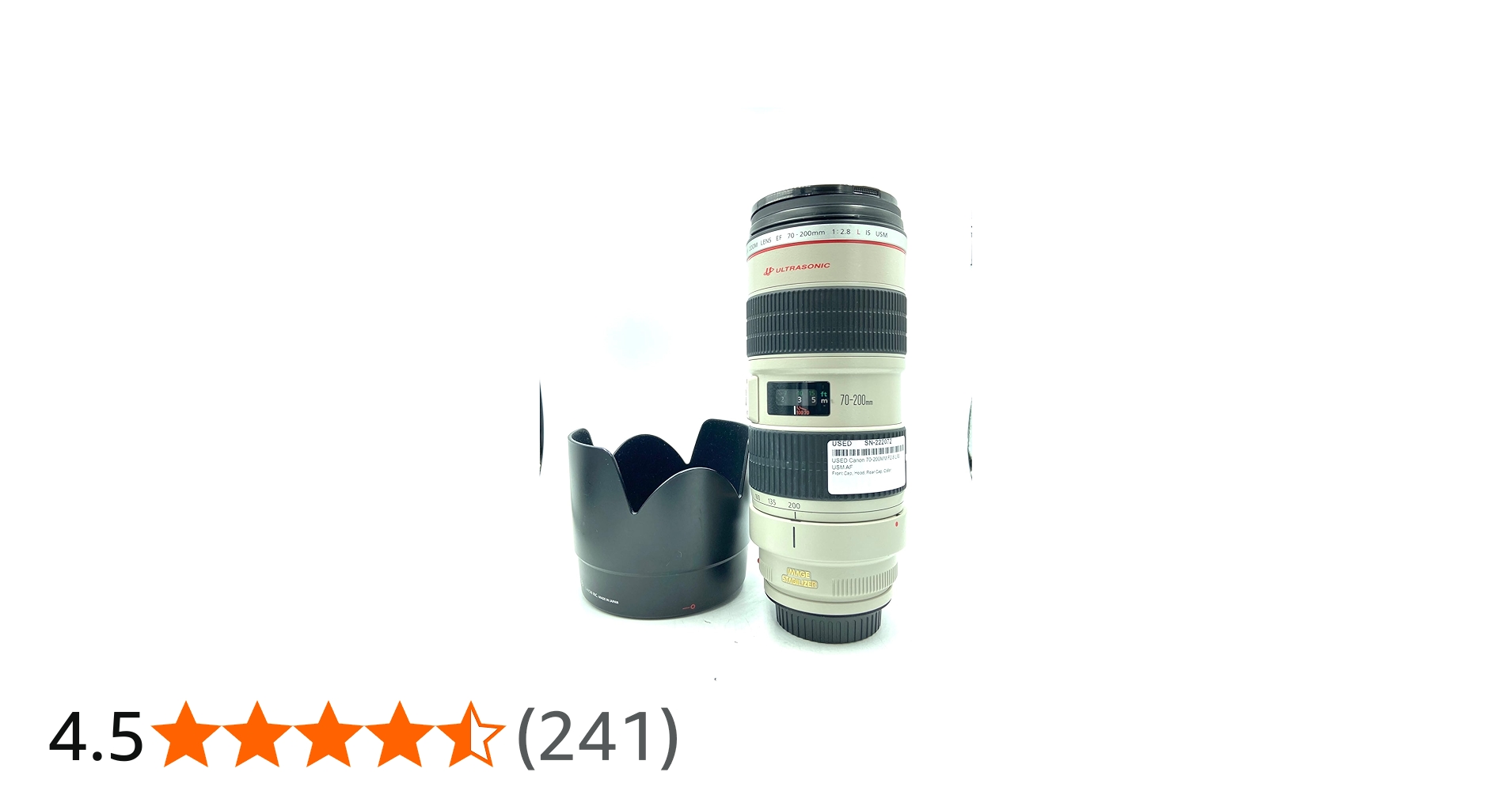 Canon EF 70-200mm f/2.8L IS USM Telephoto Zoom Lens for Canon SLR