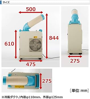 Amazon | ナカトミ(NAKATOMI) ミニスポットクーラー SAC-800N | 工業用