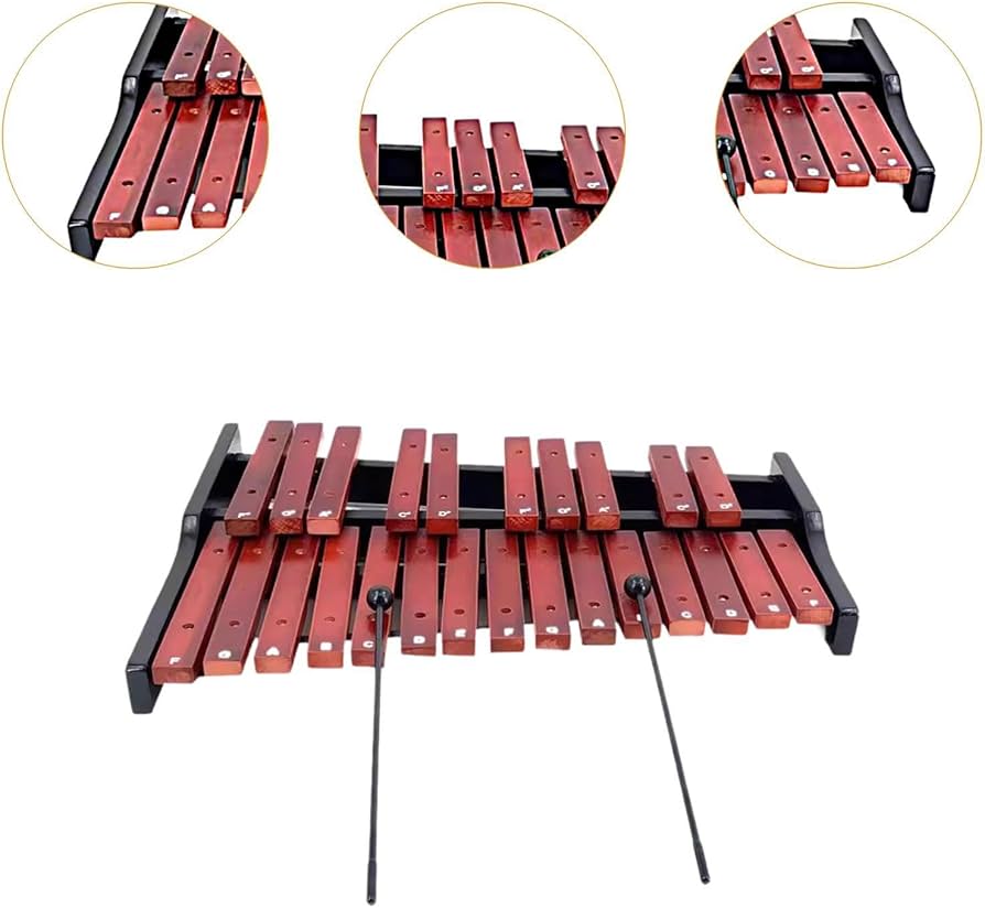 Amazon | LOL-FUN 卓上木琴 25音 コンパクト木琴 グロッケンシュピール
