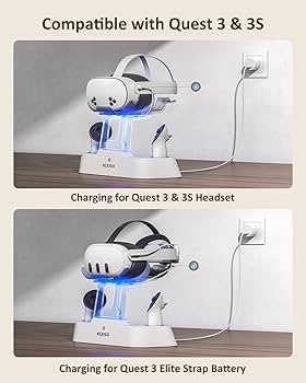 Amazon.com: NexiGo Enhanced Charging Dock for Meta Quest 3 and 3S