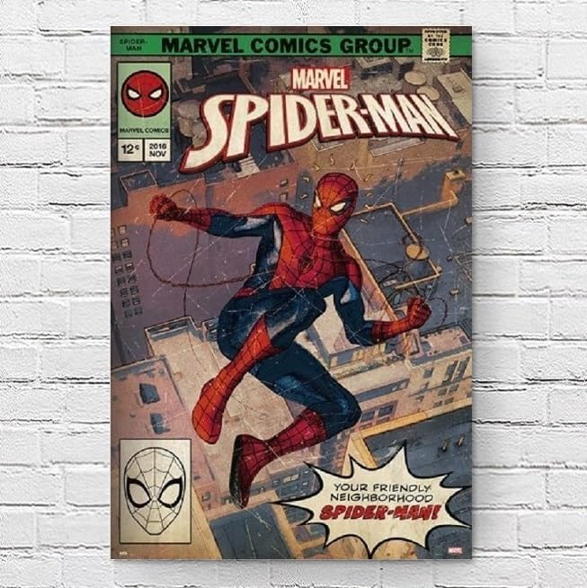 Amazon.co.jp: 映画ポスター スパイダーマン コミックブックカバー