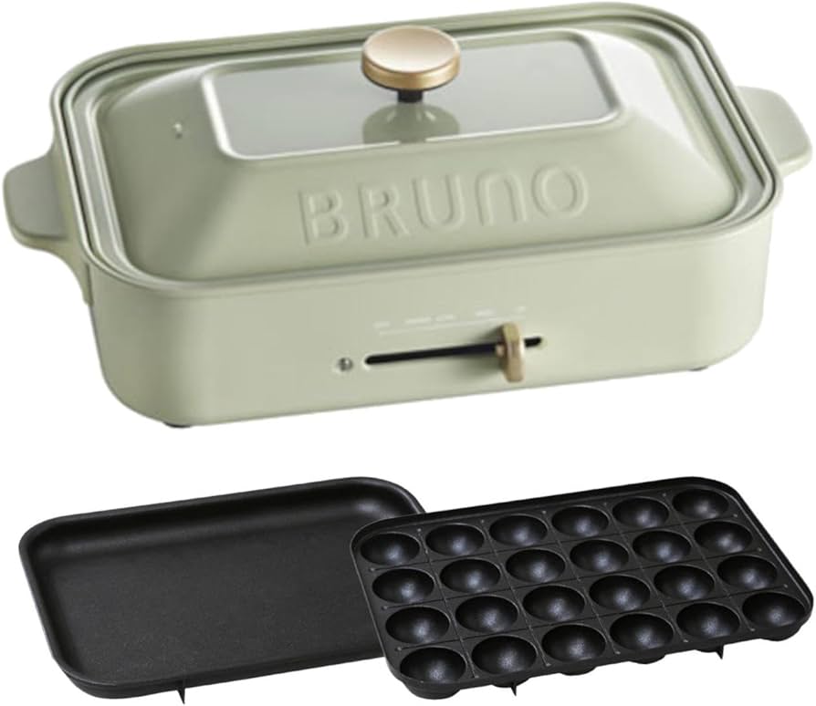 Amazon | BRUNO ブルーノ コンパクトホットプレート 本体 プレート2種