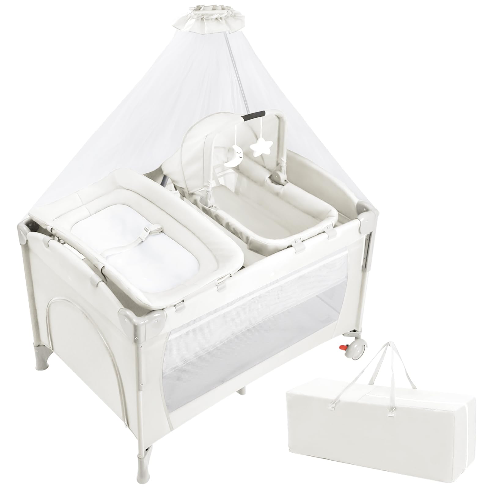 Amazon.co.jp: JGIIPOY ベビーベッド 添い寝 折りたたみ おむつ交換台