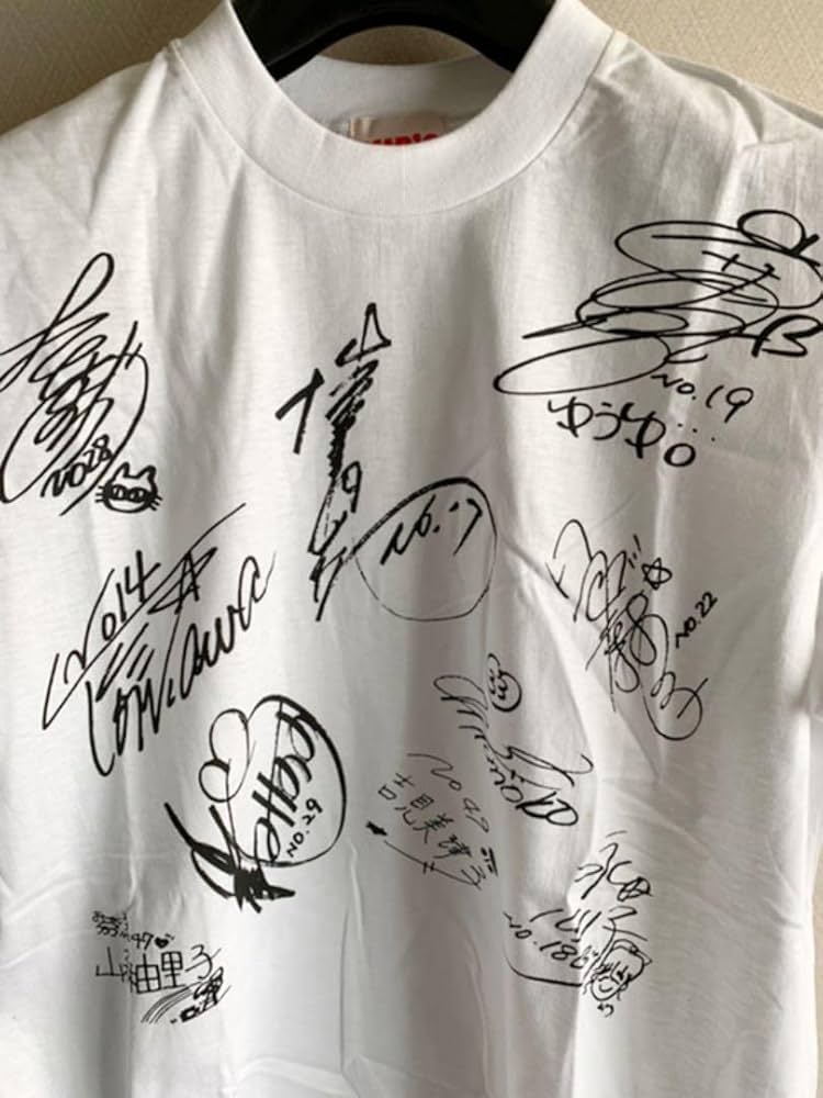 Amazon.co.jp: 80〜90s おニャン子クラブ HIPS ROAD サイン入りTシャツ