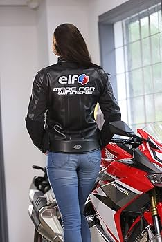 Amazon | エルフ(elf) バイク ジャケット エヴォルツィオーネPUレザー