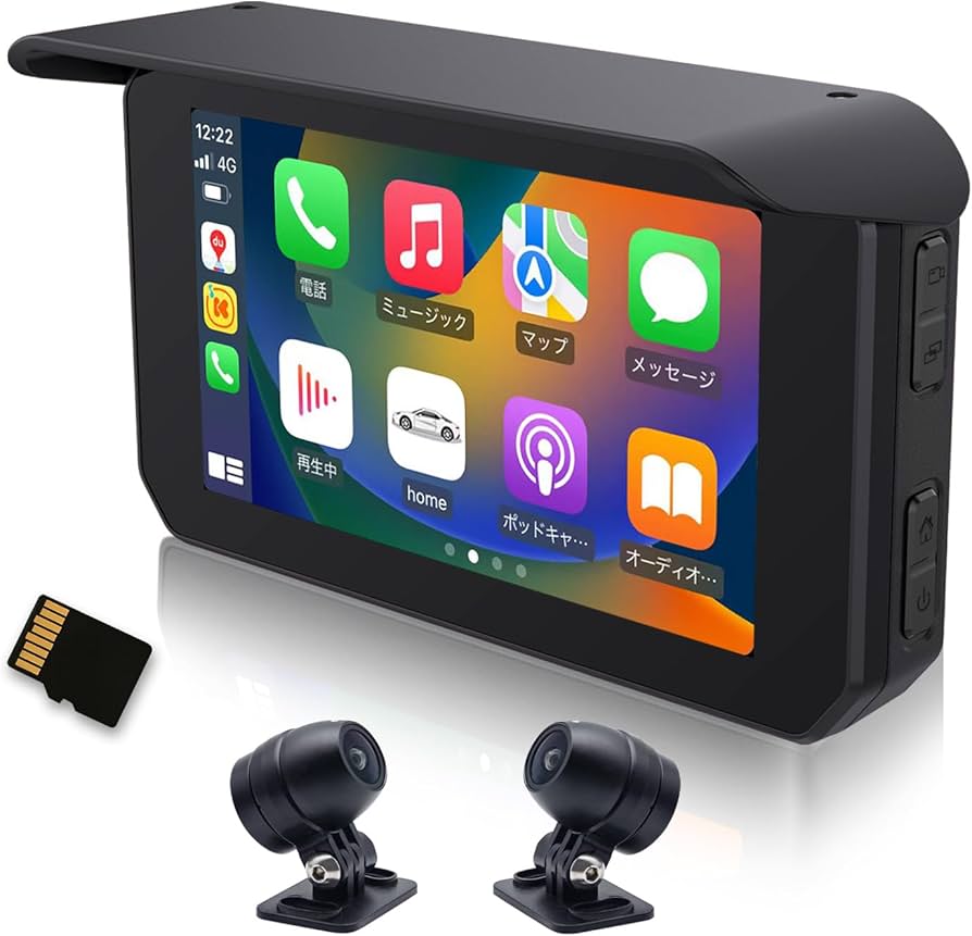 Amazon.co.jp: バイクドライブレコーダー【Carplay&Android Auto対応