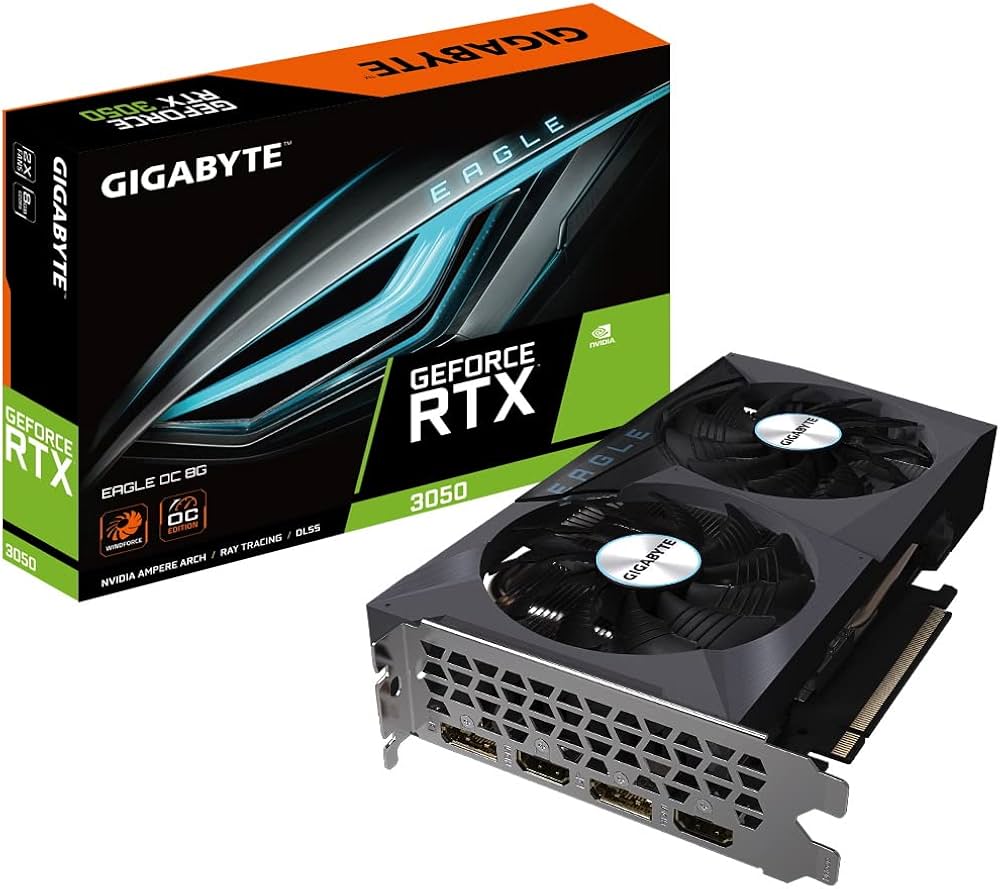 Gigabyte NVIDIA GeForce RTX 3050 EAGLE OC Graphics Card - 8GB