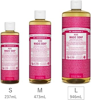 Amazon | ドクターブロナー マジックソープ RO(ローズ) 946ml やさしい