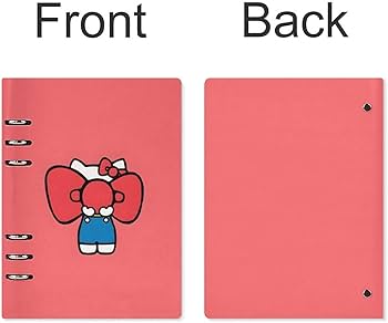 Amazon.co.jp: ハローキティ システム手帳 PU ノートメモ帳 バインダー