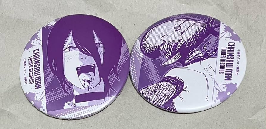 Amazon | チェンソーマン タワレコ 缶バッジ レゼ ボム 2個セット