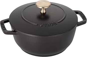Amazon.co.jp: staub ストウブ 「 ワナベ ブラック S 16cm 」 両手