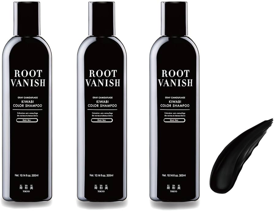 Amazon | 綺和美 KIWABI 白髪染めシャンプー ブラック 3本セット