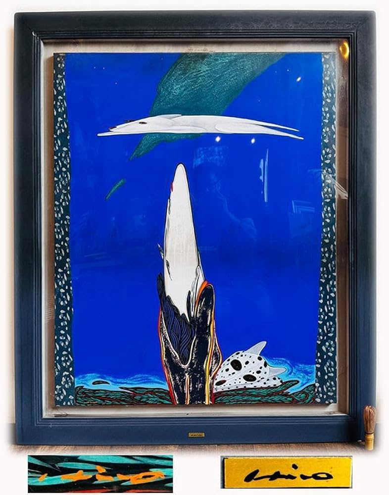 Amazon.co.jp: 安達博文 画 2003年作 たおやかに 40号 額寸縦111cm92