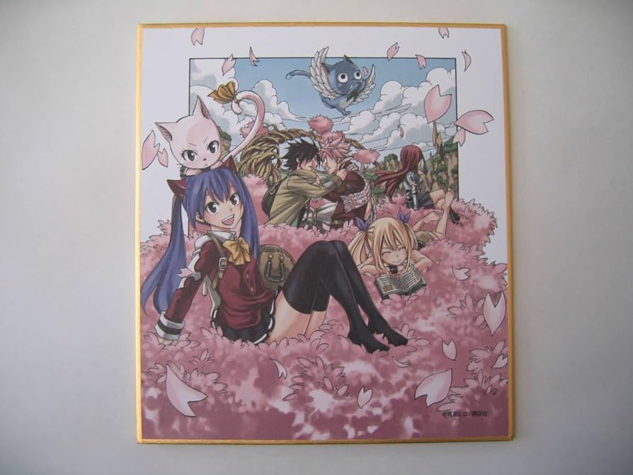 FAIRY TAIL コラボ 当選品 直筆サイン色紙 ナツ フェアリーテイル 20