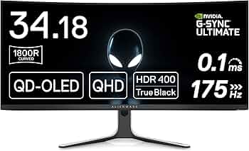 Amazon.co.jp: Dell AW3423DW 34.18インチ 曲面 QD-有機EL ゲーミング