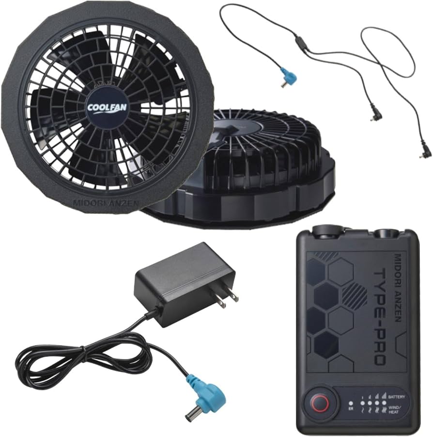 Amazon.co.jp: [ミドリ安全] クールファン用 TYPE-PRO フルセット