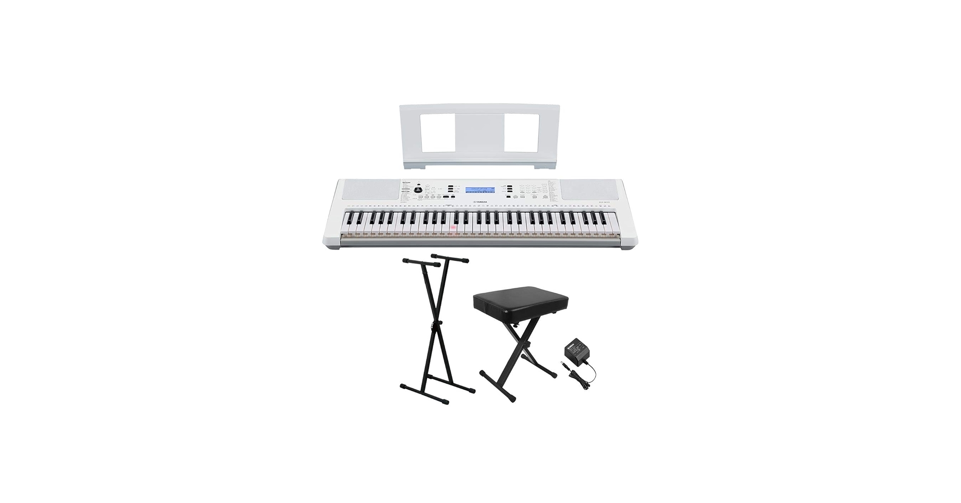 Amazon | YAMAHA EZ-300 Xスタンド・Xイスセット 光る鍵盤 61鍵盤