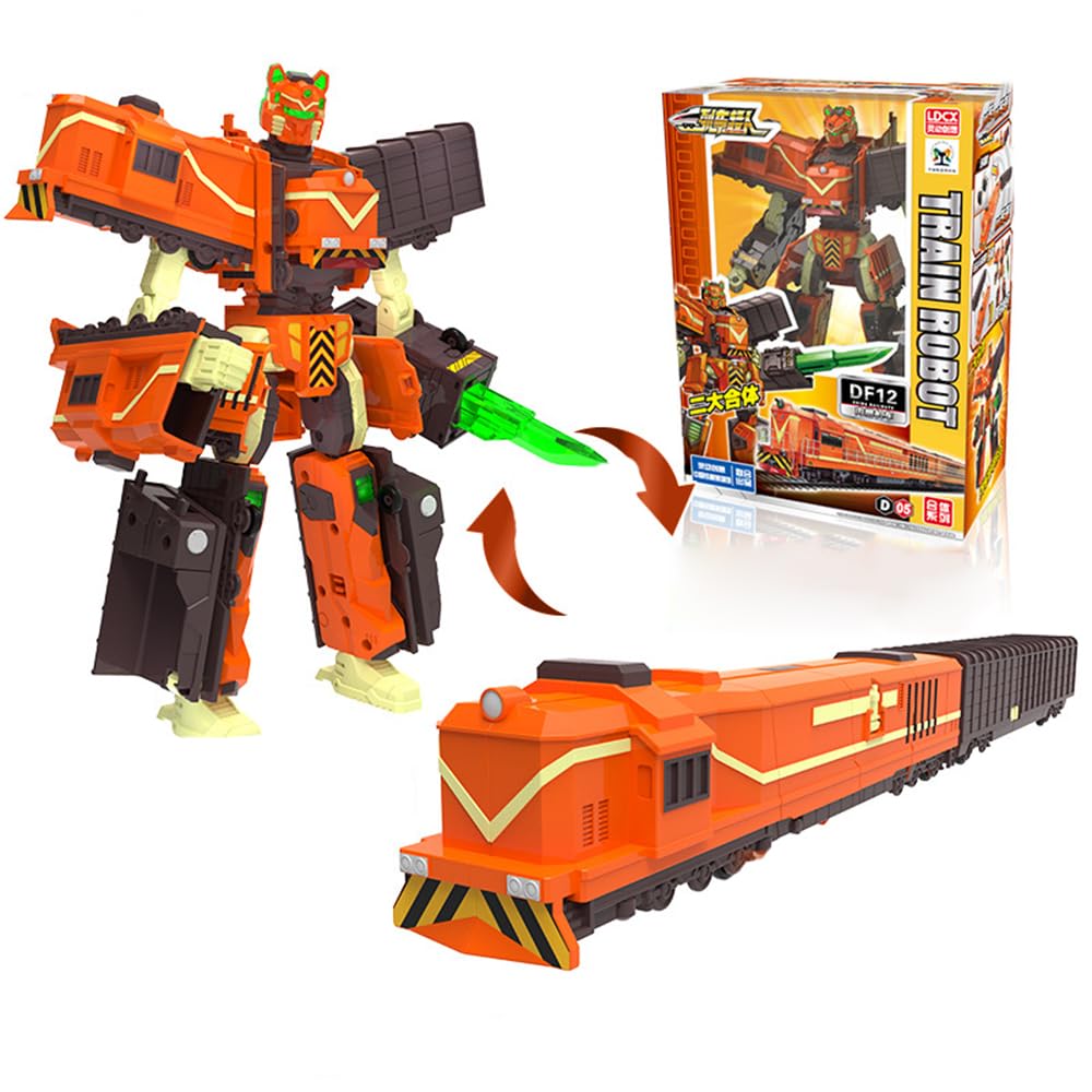 Amazon.co.jp: MZATIVATT DF4A SUPER TRAIN ROBOT 二重一変形玩具変形