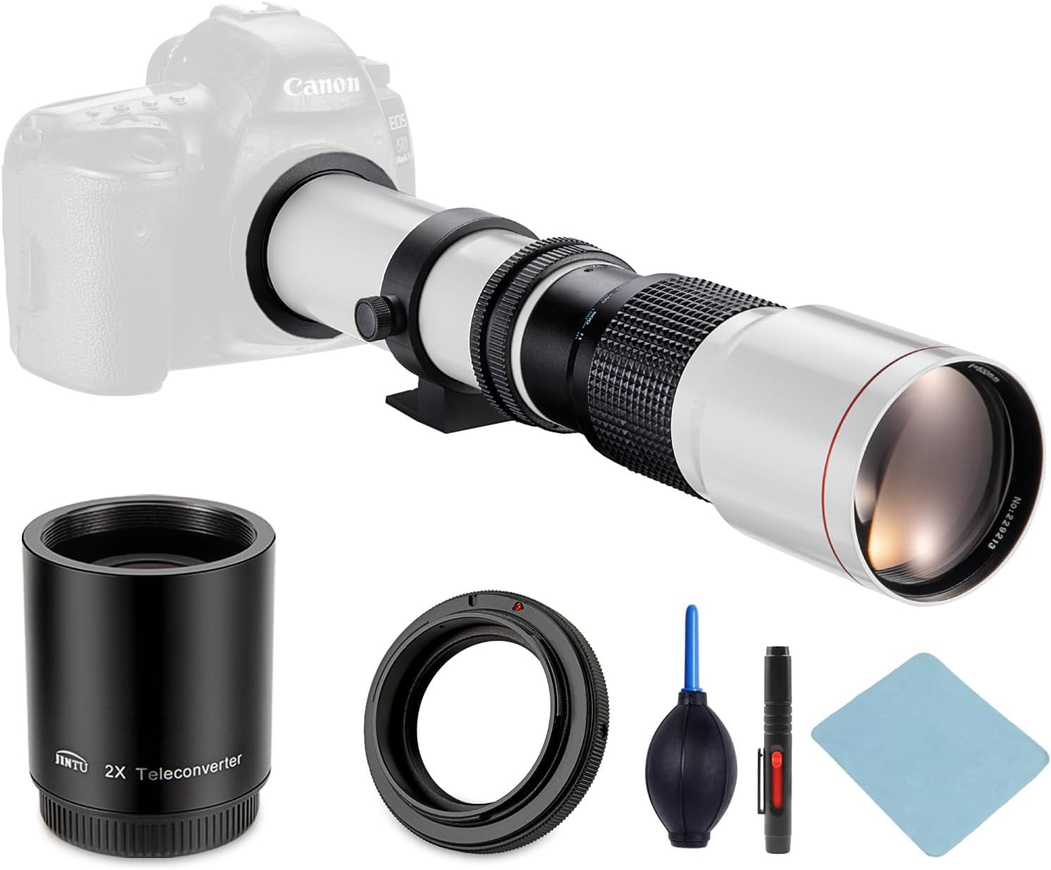 Amazon.co.jp: JINTU 500mm / 1000mm f/8 マニュアル超望遠レンズa7r