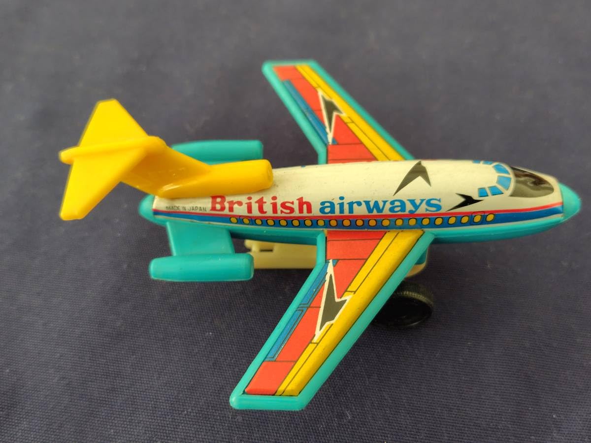 ブリキの飛行機が走る ドリームランド エアポート 1960年代日本製