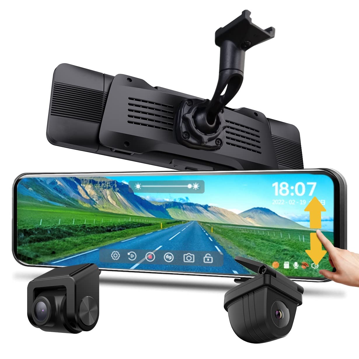 Amazon.co.jp: 【V2.0 唯一 2kズーム + フロントカメラ分離式 + 純正