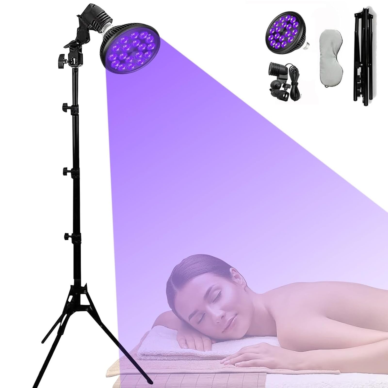 Amazon.co.jp: 日焼けランプ ボディと顔用 日焼けライト 395nm UV 54W