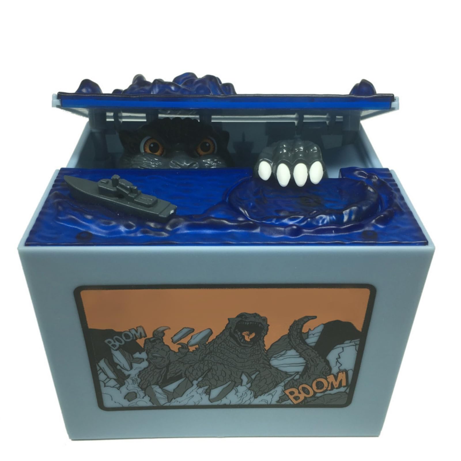 Amazon.co.jp: ミュージックつき自動ゴジラ貯金箱 43234-2384 : おもちゃ