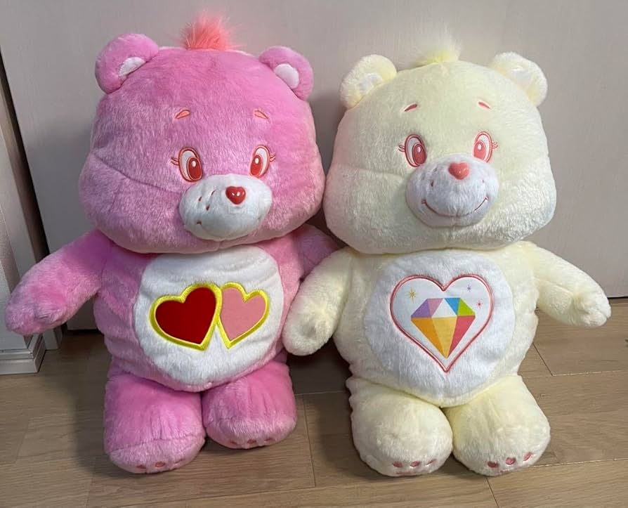 Amazon.co.jp: ケアベア 超 big ぬいぐるみ 2体セット : おもちゃ
